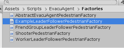 Add Pedestrian factory example