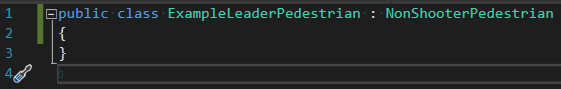 New Pedestrian script example