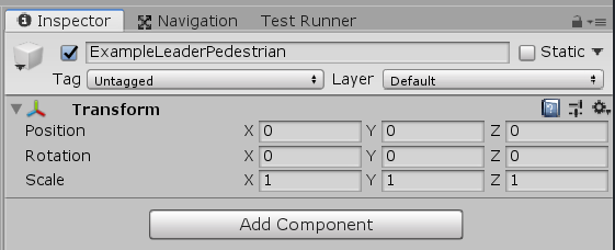 New pedestrian transform example